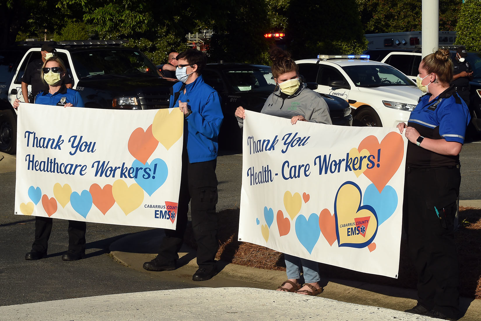 First Responders Salute Atrium Health Workers
